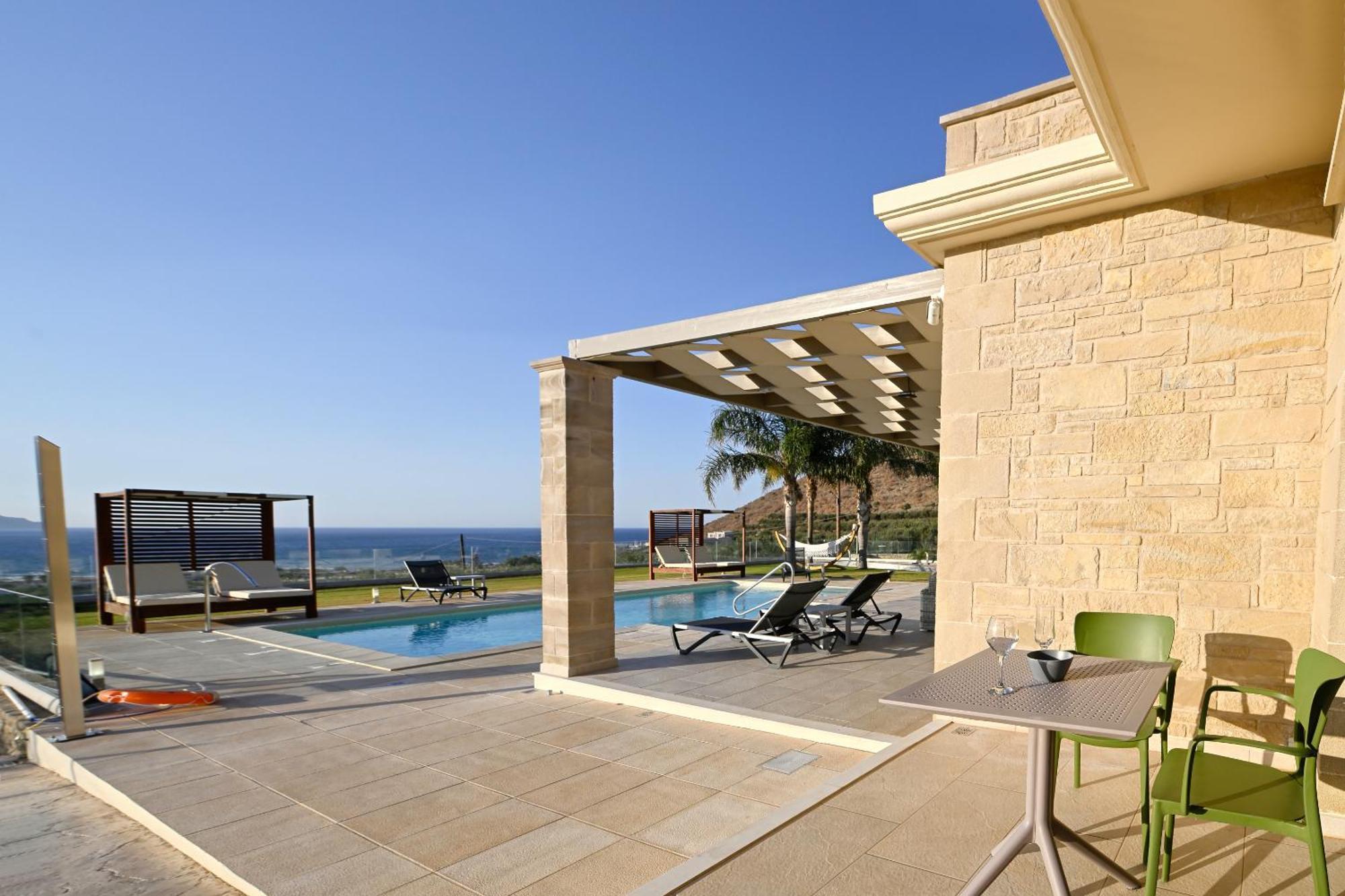 Larimar Luxury Sea View Villa Киссамос Экстерьер фото